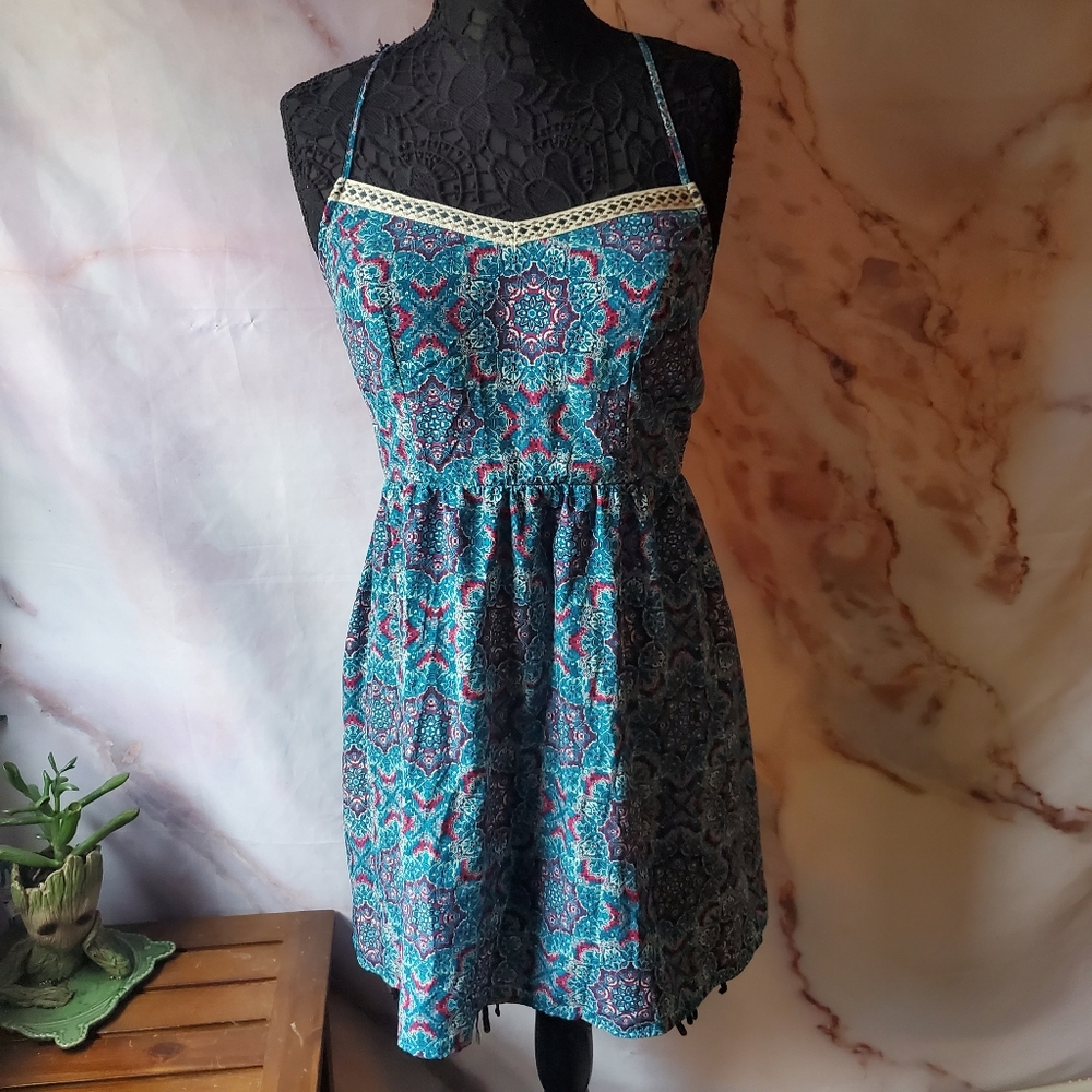 Three Pink Hearts Boho‎ Summer Dress